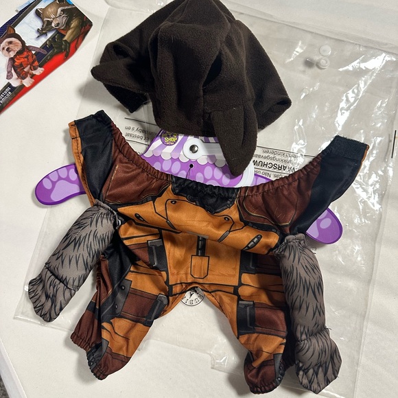 Halloween, pet costume. Size medium rocket from guardians of the Galaxy. - Picture 2 of 2